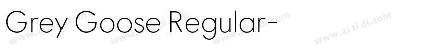 Grey Goose Regular字体转换
